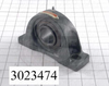 Mounted Bearing Units, Ball, Pillow Block Housing Type, 1.438" Inside Diameter, High Temp. Seal Type, Slot 9/16" X 13/16" Mounting Holes, 6.44" Overall Length, 3.75" Height, 1.88" Base Width 3023474